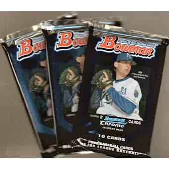 2007 Bowman Baseball Hobby Pack (Lot of 3)