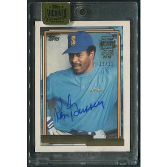 2016 Topps Archives Signature Series #250 Ken Griffey Sr. 92 Gold Auto #11/11