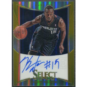2012/13 Select Prizms #166 Kemba Walker Gold Rookie Auto #05/10
