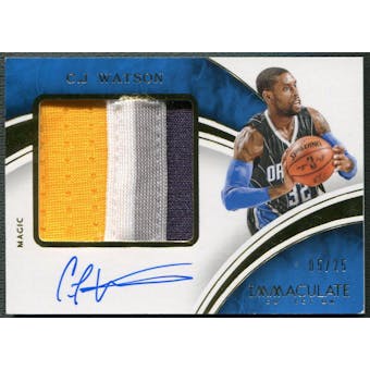 2015/16 Immaculate Collection #PPACWA C.J. Watson Premium Patch Auto #05/25