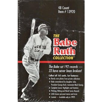 1992 Conlon Collection Babe Ruth Baseball Hobby Box
