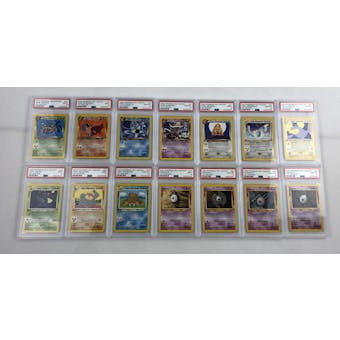 Pokemon Neo Destiny 1st Edition Complete Non-Holo Rare Set 6 PSA 9's and 8 PSA 10's