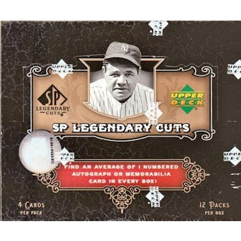 2007 Upper Deck SP Legendary Cuts Baseball Hobby Box
