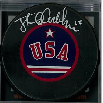 Jack O'Callahan "Miracle on Ice" Autographed USA Hockey (DACW COA)