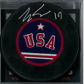Eric Strobel "Miracle on Ice" Autographed USA Hockey Puck (DACW COA)