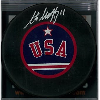 Steve Christoff "Miracle on Ice" Autographed USA Hockey Puck (DACW COA)