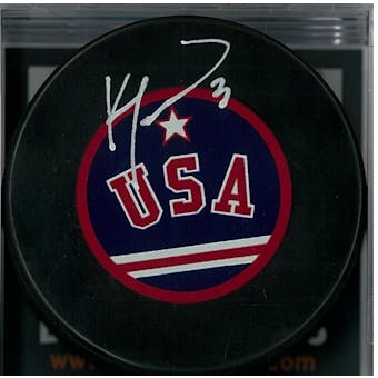 Ken Morrow "Miracle on Ice" Autographed USA Hockey Puck (DACW COA)