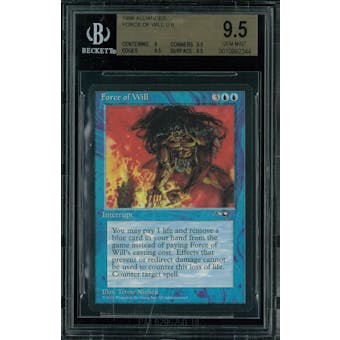 Magic the Gathering Alliances Force of Will BGS 9.5 (9, 9.5, 9.5, 9.5)