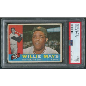 1960 Topps Baseball #200 Willie Mays PSA 1 (PR)