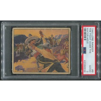 1940 Lone Ranger #9 The Fight Over The Water Hole PSA 2 (GOOD)