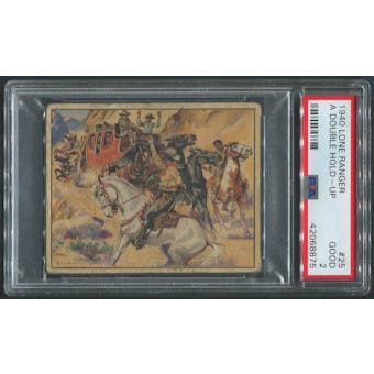 1940 Lone Ranger #25 A Double Hold-Up PSA 2 (GOOD)