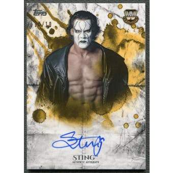 2018 Topps WWE Undisputed #UAST Sting Gold Auto #10/10