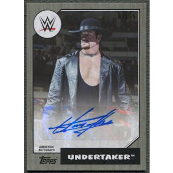 2017 Topps Heritage WWE #NNO Undertaker Silver Auto #01/25