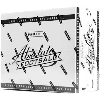 2018 Panini Absolute Football Jumbo Value 12-Pack Box