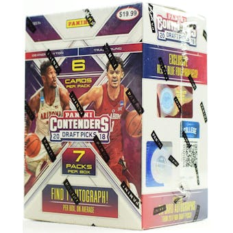 2018/19 Panini Contenders Draft Basketball 7-Pack Blaster Box