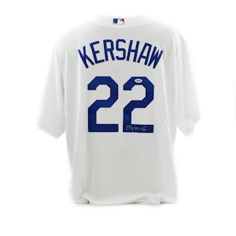 Clayton Kershaw Autographed Los Angeles Dodgers Majestic Baseball Jersey (PSA/DNA)