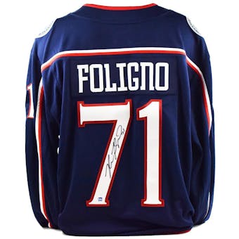 Nick Foligno Autographed Columbus Blue Jackets Fanatics Hockey Jersey (Dave & Adam's COA)