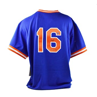 Dwight Gooden Autographed New York Mets Mitchell & Ness Baseball Jersey (Dave & Adam's COA)