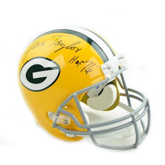 Jim Taylor Autographed Green Bay Packers Replica Full Size Football Helmet (Dave & Adam's COA)