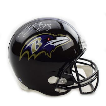 Willis McGahee Autographed Baltimore Ravens Full Size Replica Helmet