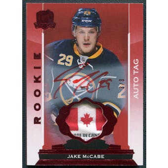 2014/15 The Cup #106 Jake McCabe Red Rookie Tag Auto #3/3