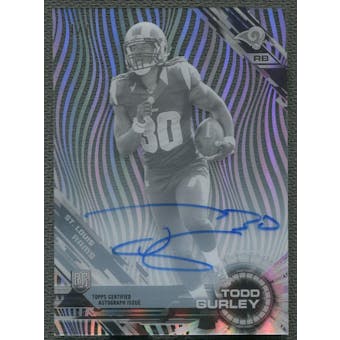 2015 Topps High Tek #108 Todd Gurley Black Galactic Diffractor Rookie Auto #1/1
