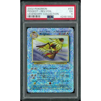 Pokemon Legendary Collection Reverse Foil Pidgeot 33/110 PSA 5
