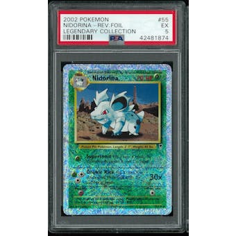 Pokemon Legendary Collection Reverse Foil Nidorina 55/110 PSA 5