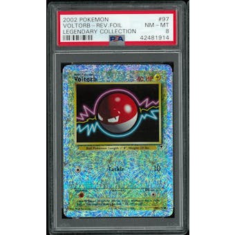 Pokemon Legendary Collection Reverse Foil Voltorb 97/110 PSA 8