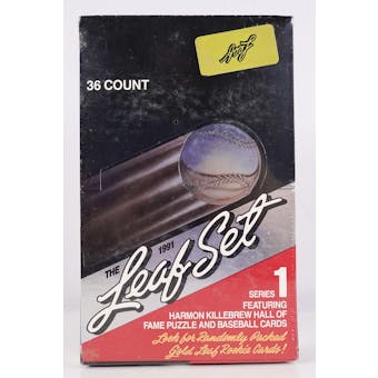 1991 Leaf Series 1 Baseball Wax Box