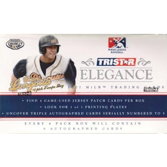 2007 TriStar Elegance Baseball Hobby Box