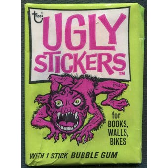 1974 Topps Ugly Stickers Pack