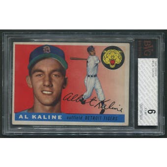 1955 Topps Baseball #4 Al Kaline BVG 6 (EX-MT)