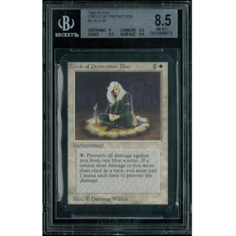 Magic the Gathering Alpha Circle of Protection Blue BGS 8.5 (8, 8.5, 8.5, 8.5)