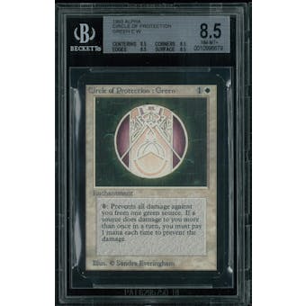 Magic the Gathering Alpha Circle of Protection Green BGS 8.5 (8.5, 8.5, 9.5, 8.5)