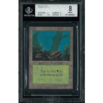 Magic the Gathering Alpha Forest V1 BGS 8 (9, 8, 8.5, 8)