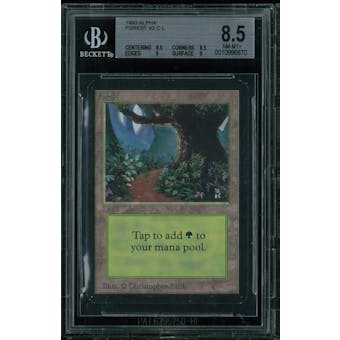 Magic the Gathering Alpha Forest V2 BGS 8.5 (8.5, 8.5, 9, 9)