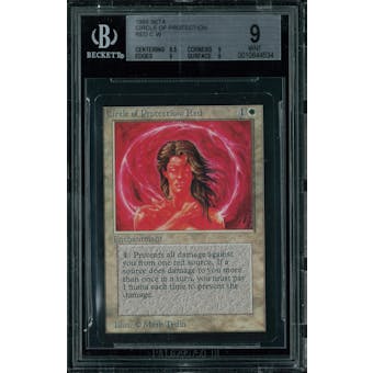 Magic the Gathering Beta Circle of Protection Red BGS 9 (8.5, 9, 9, 9)