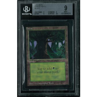 Magic the Gathering Beta Forest V2 BGS 9 (9, 9, 9, 8.5)
