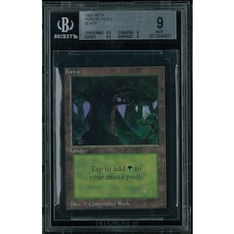 Magic the Gathering Beta Forest V2 BGS 9 (9.5, 9, 8.5, 9)