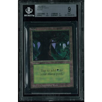 Magic the Gathering Beta Forest V2 BGS 9 (10, 9, 9.5, 8.5)
