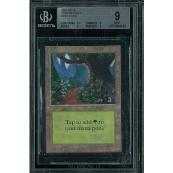 Magic the Gathering Beta Forest V3 BGS 9 (8.5, 9, 9, 9)