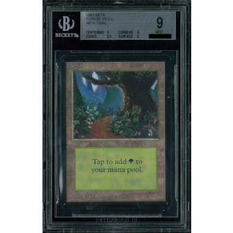 Magic the Gathering Beta Forest V3 BGS 9 (9, 9, 9.5, 9)