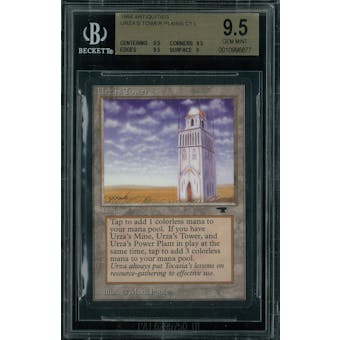 Magic the Gathering Antiquities Urza's Tower (plains) BGS 9.5 (9.5, 9.5, 9.5, 9)
