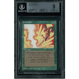 Magic the Gathering Legends Avoid Fate BGS 9 (9, 9, 9, 9.5)