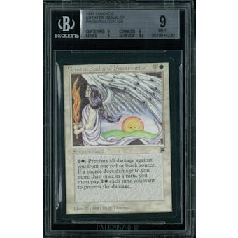 Magic the Gathering Legends Greater Realm of Preservation BGS 9 (9, 9, 9, 9.5)