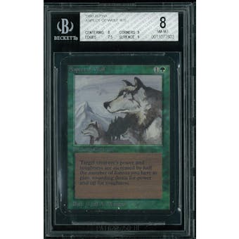 Magic the Gathering Alpha Aspect of Wolf BGS 8 (8, 9, 7.5, 9)