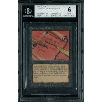 Magic the Gathering Alpha Contract from Below BGS 6 (9.5, 5.5, 6, 8.5)