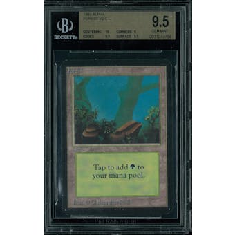 Magic the Gathering Alpha Forest V2 BGS 9.5 (10, 9, 9.5, 9.5)