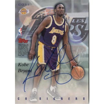 1997-98 Topps Stadium Club Kobe Bryant/Joe Smith Auto Card #CO11 *SMUDGED AUTO*